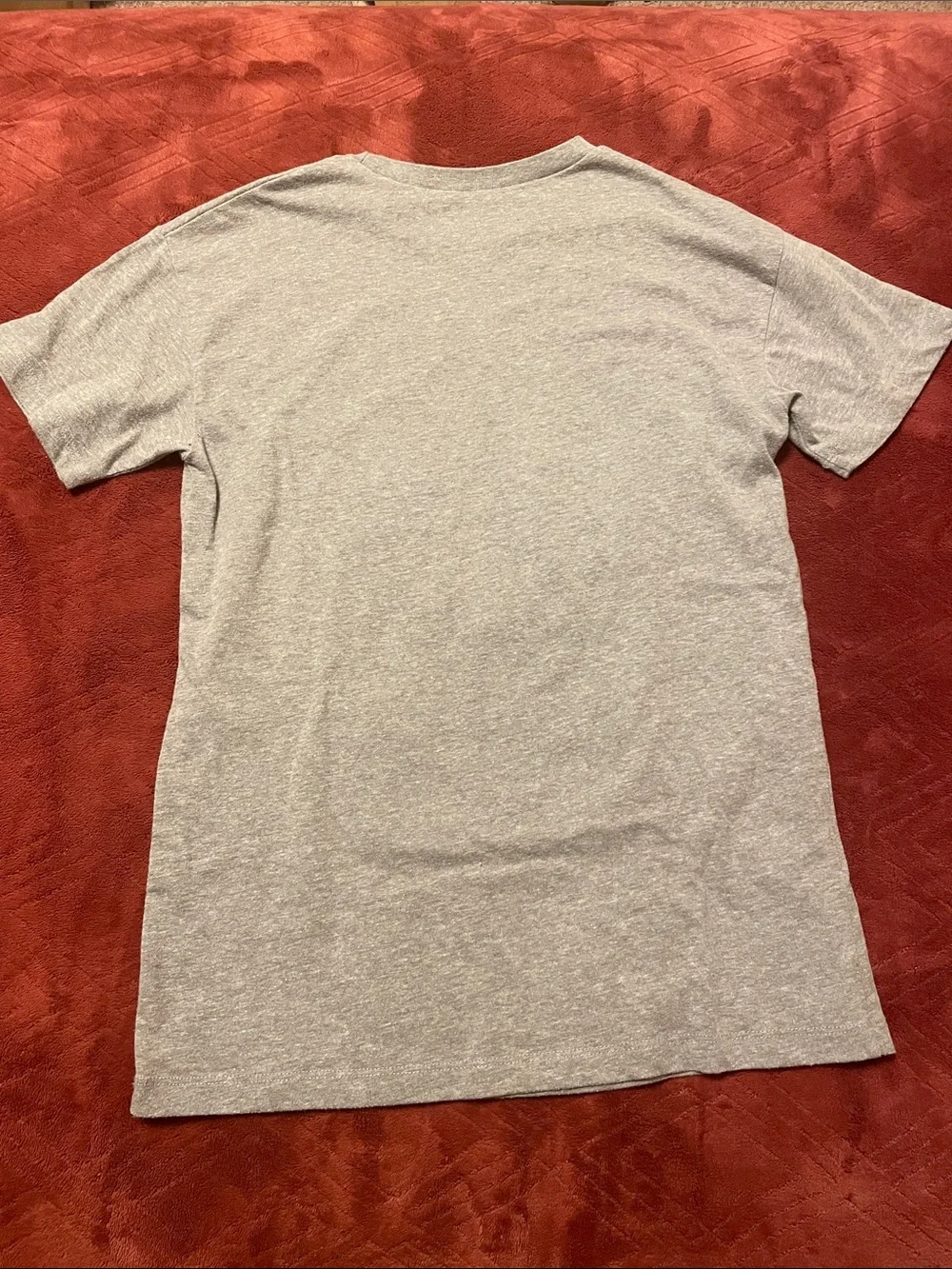 Coca Cola Gray Tee with a Pink Bow Graphic